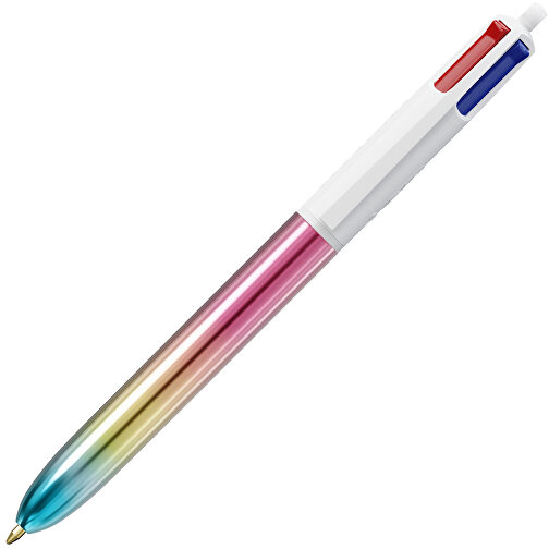 BIC® 4 Colours® Gradient + screentryck på nyckelband, Bild 3