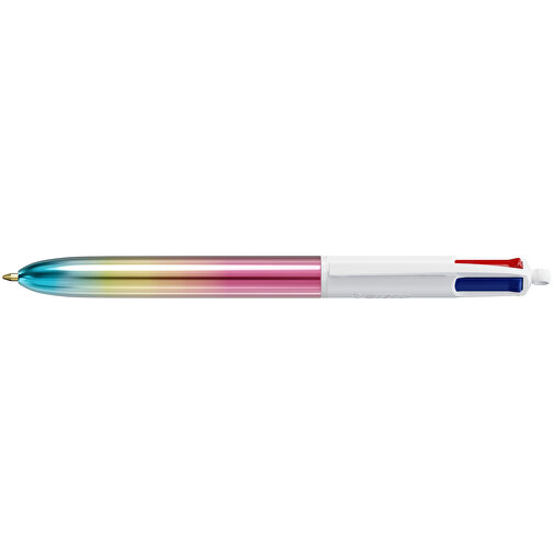 BIC® 4 Colours® Gradient Siebdruck , BiC, rosa/gelb/türkis, Kunststoff, 14,40cm x 1,60cm (Länge x Breite), Bild 7