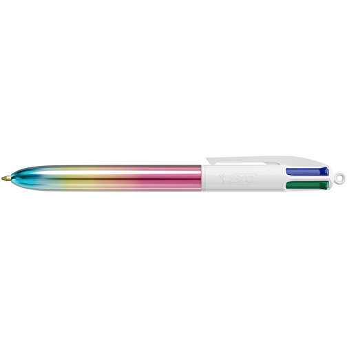 BIC® 4 Colours® Gradient Siebdruck , BiC, rosa/gelb/türkis, Kunststoff, 14,40cm x 1,60cm (Länge x Breite), Bild 9