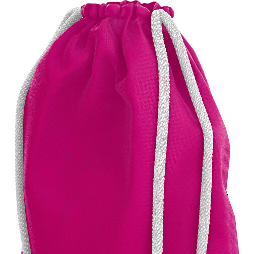 Premium Sportbeutel ColourPrime , weiss / pink, Sublimation-fabric 200g - Polyester (PU), 33,00cm x 45,00cm (Höhe x Breite), Bild 3