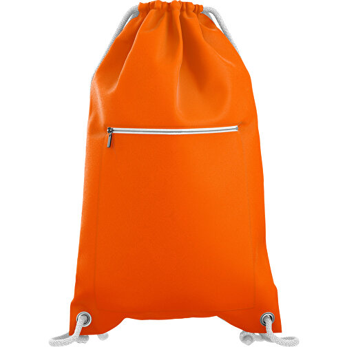 Premium Sportbeutel ColourPrime , orange / weiss, Sublimation-fabric 200g - Polyester (PU), 33,00cm x 45,00cm (Höhe x Breite), Bild 1