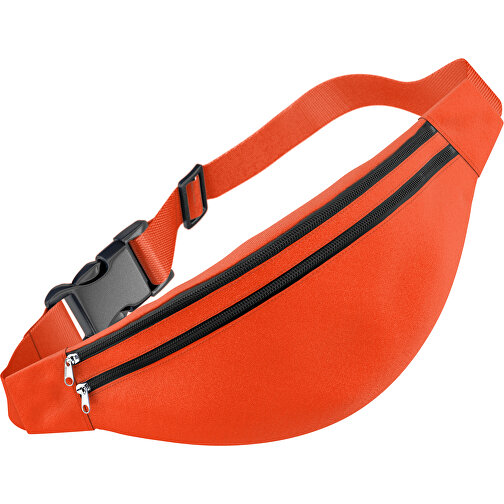 Stylische Gürteltasche Fanny , orange / schwarz, Sublimation-fabric 200g - Polyester (PU), 13,00cm x 33,00cm (Höhe x Breite), Bild 1