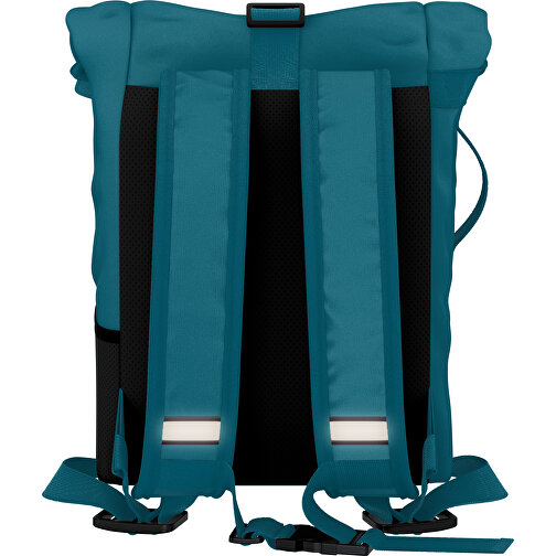 Rolltop Rucksack Comfort , atlantikblau, Sublimation-fabric 200g - Polyester (PU), 29,50cm x 13,00cm x 33,00cm (Länge x Höhe x Breite), Bild 2