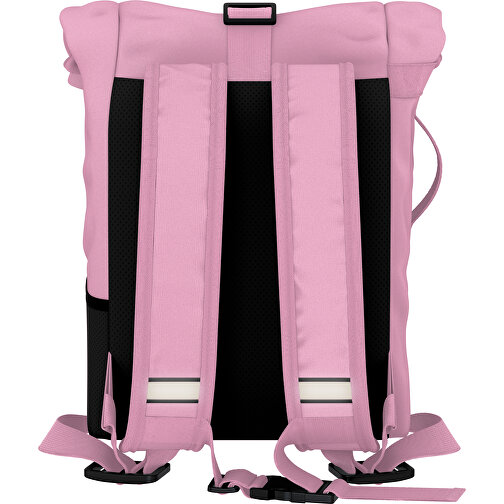 Rolltop Rucksack Comfort , hellrosa, Sublimation-fabric 200g - Polyester (PU), 29,50cm x 13,00cm x 33,00cm (Länge x Höhe x Breite), Bild 2