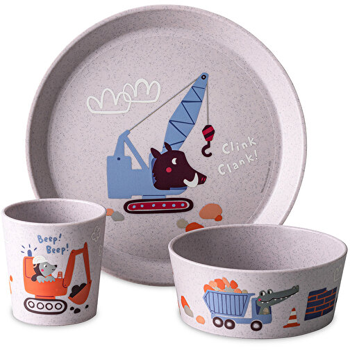 CONNECT TRUCKS Plato pequeño + bol + taza, Imagen 1