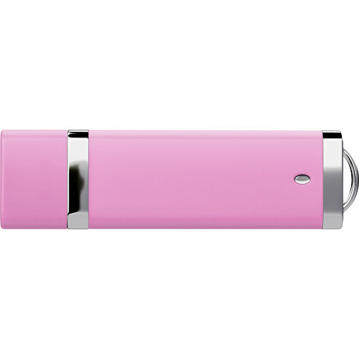 PromoPerfect USB-STICK 2.0 PLASTIK , rosa MB , 8 GB , Gummiplastik, Kunststoff MB , 7,00cm x 0,70cm x 2,00cm (Länge x Höhe x Breite), Bild 2