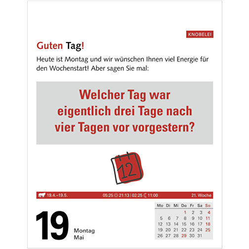 Meyers Grips-Gymnastik Tagesabreißkalender , Papier, 11,00cm x 14,00cm (Länge x Breite), Bild 2