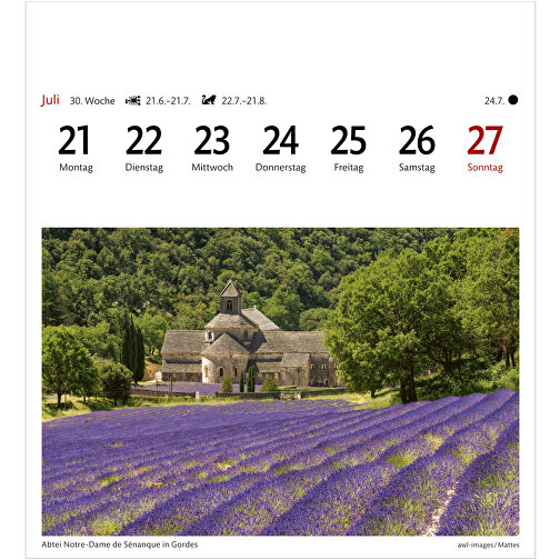 Provence Sehnsuchtskalender , Papier, 15,40cm x 16,50cm (Länge x Breite), Bild 12