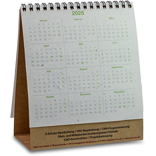 Calendrier de bureau en papier ensemencé - menthe, Image 4