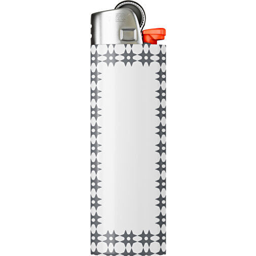 BIC® J26 Digital Wrap Feuerzeug , BiC, weiß / dunkelgrau, Delrin®, Stahl, 2,50cm x 1,50cm x 8,20cm (Länge x Höhe x Breite), Bild 1