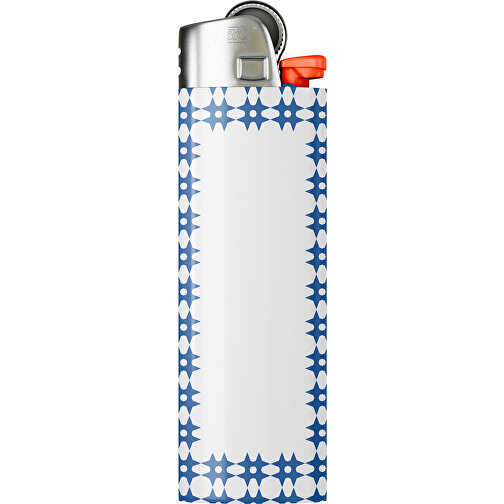 BIC® J26 Digital Wrap Feuerzeug , BiC, weiß / dunkelblau, Delrin®, Stahl, 2,50cm x 1,50cm x 8,20cm (Länge x Höhe x Breite), Bild 1