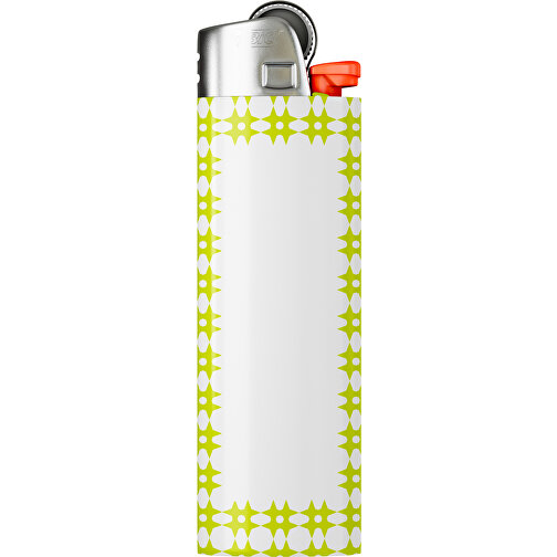 BIC® J26 Digital Wrap Feuerzeug , BiC, weiß / hellgrün, Delrin®, Stahl, 2,50cm x 1,50cm x 8,20cm (Länge x Höhe x Breite), Bild 1