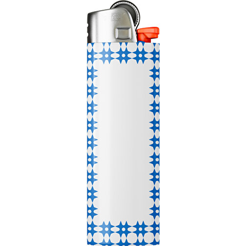 BIC® J26 Digital Wrap Feuerzeug , BiC, weiss / kobaltblau, Delrin®, Stahl, 2,50cm x 1,50cm x 8,20cm (Länge x Höhe x Breite), Bild 1