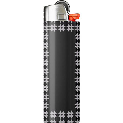 BIC® J26 Digital Wrap Feuerzeug , BiC, schwarz / hellgrau, Delrin®, Stahl, 2,50cm x 1,50cm x 8,20cm (Länge x Höhe x Breite), Bild 1