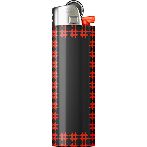 BIC® J26 Digital Wrap Feuerzeug , BiC, schwarz / rot, Delrin®, Stahl, 2,50cm x 1,50cm x 8,20cm (Länge x Höhe x Breite), Bild 1