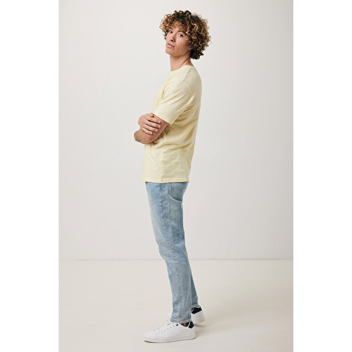 T-shirt Iqoniq Brett in cotone riciclato, giallo crema, Immagine 9