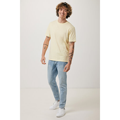 Iqoniq Brett T-Shirt Aus Recycelter Baumwolle, Cream Yellow , cream yellow, 30% recycelte und 70% biologische Baumwolle, S, 69,00cm x 0,50cm x 49,00cm (Länge x Höhe x Breite), Bild 5