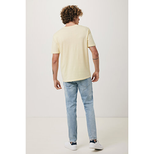 Iqoniq Brett T-Shirt Aus Recycelter Baumwolle, Cream Yellow , cream yellow, 30% recycelte und 70% biologische Baumwolle, S, 69,00cm x 0,50cm x 49,00cm (Länge x Höhe x Breite), Bild 6