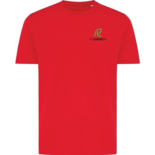 Iqoniq Brett T-Shirt Aus Recycelter Baumwolle, Rot , rot, 30% recycelte und 70% biologische Baumwolle, XS, 67,00cm x 0,50cm x 46,00cm (Länge x Höhe x Breite), Bild 3