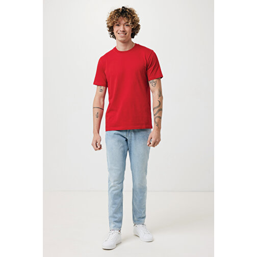 Iqoniq Brett T-Shirt Aus Recycelter Baumwolle, Rot , rot, 30% recycelte und 70% biologische Baumwolle, XS, 67,00cm x 0,50cm x 46,00cm (Länge x Höhe x Breite), Bild 4