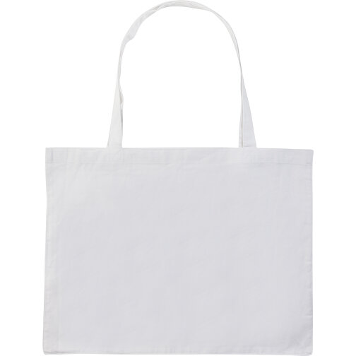 Impact AWARE™ Recycelte Baumwoll-Shopper 145gr, Weiss , weiss, Baumwolle - recycelt, 49,00cm x 37,00cm x 14,00cm (Länge x Höhe x Breite), Bild 2