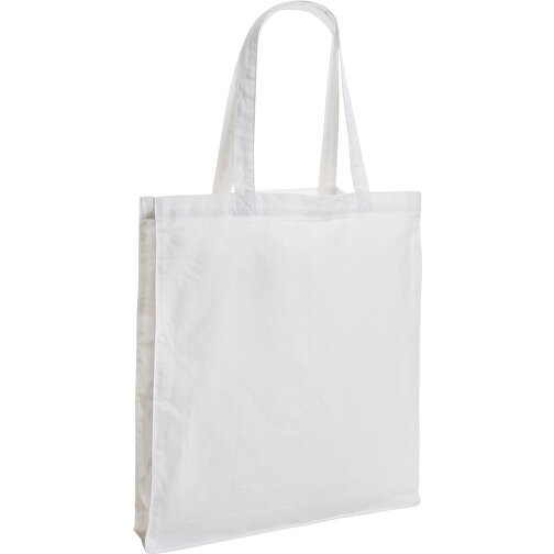 Impact AWARE™ Recycelte Baumwolltasche 145gr Mit Boden, Weiss , weiss, Baumwolle - recycelt, 38,00cm x 42,00cm x 6,50cm (Länge x Höhe x Breite), Bild 1