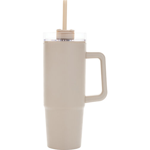 Tana-kopp laget av resirkulert plast med hank 900 ml, beige, Bilde 2