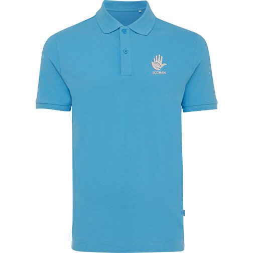 Iqoniq Yosemite Piqué-Poloshirt Aus Recycelter Baumwolle, Tranquil Blue , tranquil blue, 50% recycelte und 50% biologische Baumwolle, 5XL, 82,50cm x 0,50cm x 76,00cm (Länge x Höhe x Breite), Bild 3