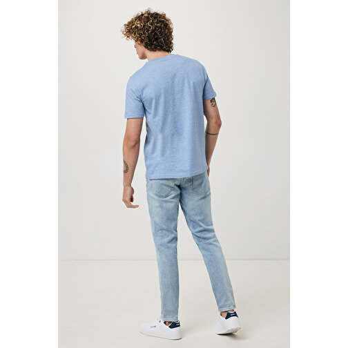 Iqoniq Brett T-Shirt Aus Recycelter Baumwolle, Light Heather Blue , light heather blue, 30% recycelte und 70% biologische Baumwolle, XXS, 61,00cm x 1,00cm x 44,00cm (Länge x Höhe x Breite), Bild 6