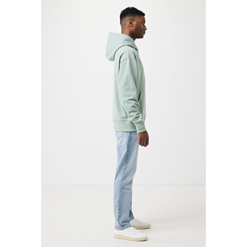 Iqoniq Yoho Relax-Hoodie Aus Recycelter Baumwolle, Iceberg Green , Iceberg green, 50% recycelte und 50% biologische Baumwolle, XXS, 64,00cm x 1,00cm x 50,00cm (Länge x Höhe x Breite), Bild 6