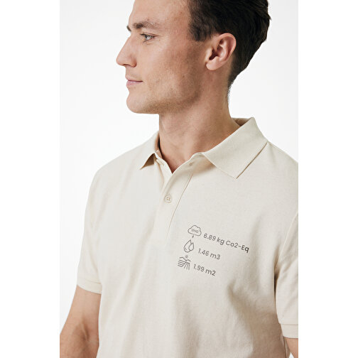 Iqoniq Yosemite Piqué-Poloshirt Aus Recycelter Baumwolle, Natural Raw , natural raw, 50% recycelte und 50% biologische Baumwolle, XXXL, 79,00cm x 0,50cm x 63,00cm (Länge x Höhe x Breite), Bild 4