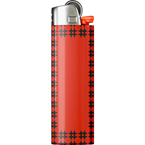 BIC® J26 Digital Wrap Feuerzeug , BiC, rot / schwarz, Delrin®, Stahl, 2,50cm x 1,50cm x 8,20cm (Länge x Höhe x Breite), Bild 1