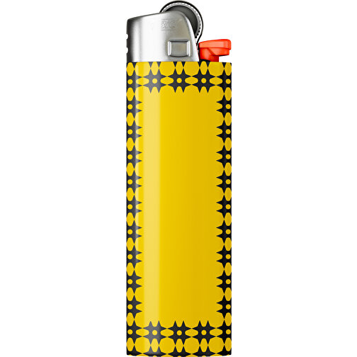 BIC® J26 Digital Wrap Feuerzeug , BiC, goldgelb / schwarz, Delrin®, Stahl, 2,50cm x 1,50cm x 8,20cm (Länge x Höhe x Breite), Bild 1