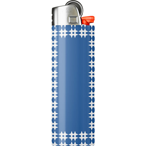 BIC® J26 Digital Wrap Feuerzeug , BiC, dunkelblau / weiss, Delrin®, Stahl, 2,50cm x 1,50cm x 8,20cm (Länge x Höhe x Breite), Bild 1