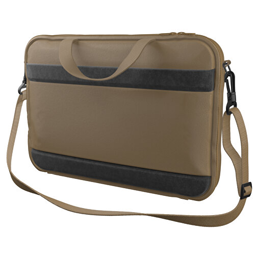 Laptoptasche Stripe , hellgold, Sublimation-fabric 200g - Polyester (PU), 36,00cm x 28,00cm x 5,00cm (Länge x Höhe x Breite), Bild 1