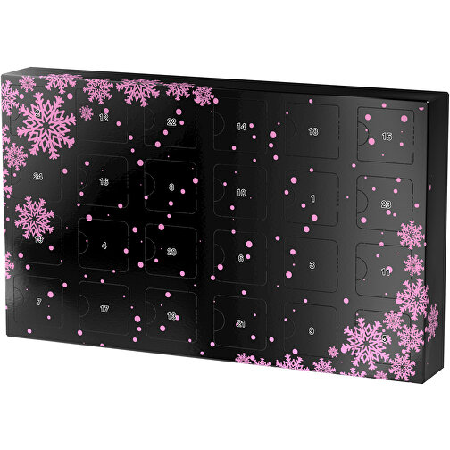 Wachsender Adventskalender , schwarz / rosa, Papier, Saatgut, 33,50cm x 19,90cm x 4,50cm (Länge x Höhe x Breite), Bild 1