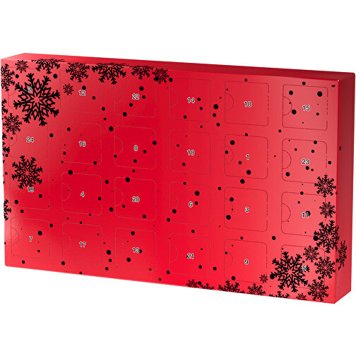 Wachsender Adventskalender , ampelrot / schwarz, Papier, Saatgut, 33,50cm x 19,90cm x 4,50cm (Länge x Höhe x Breite), Bild 1