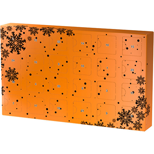 Wachsender Adventskalender , gelborange / schwarz, Papier, Saatgut, 33,50cm x 19,90cm x 4,50cm (Länge x Höhe x Breite), Bild 1