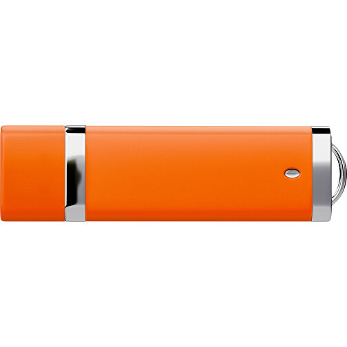 PromoPerfect USB-STICK 2.0 PLASTIK , orange MB , 2 GB , Gummiplastik, Kunststoff MB , 7,00cm x 0,70cm x 2,00cm (Länge x Höhe x Breite), Bild 2