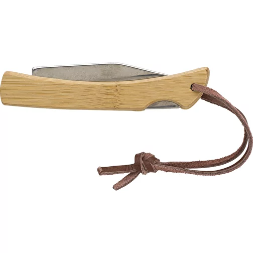 Couteau pliable en acier inoxydable et bambou Beckett, Image 5