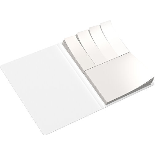 Softcover Haftnotiz-Set Mina , schwarz / weiss, Papier, 10,50cm x 0,60cm x 7,50cm (Länge x Höhe x Breite), Bild 3