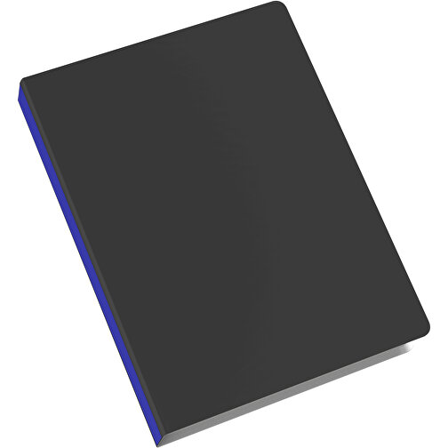 Softcover Haftnotiz-Set Mina , schwarz / blau, Papier, 10,50cm x 0,60cm x 7,50cm (Länge x Höhe x Breite), Bild 2