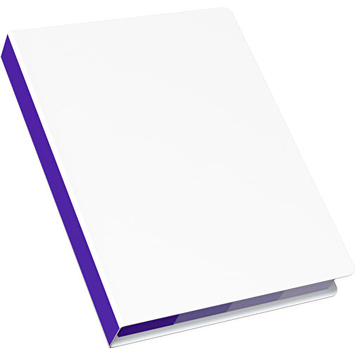 Softcover Haftnotiz-Set Stacey , weiß / violet, Papier, 10,60cm x 1,00cm x 7,60cm (Länge x Höhe x Breite), Bild 2