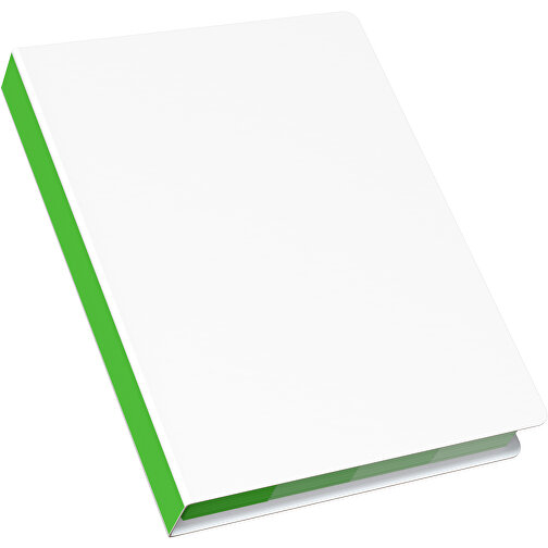 Softcover Haftnotiz-Set Stacey , weiss / grasgrün, Papier, 10,60cm x 1,00cm x 7,60cm (Länge x Höhe x Breite), Bild 2