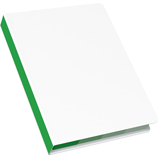 Softcover Haftnotiz-Set Stacey , weiß / grün, Papier, 10,60cm x 1,00cm x 7,60cm (Länge x Höhe x Breite), Bild 2