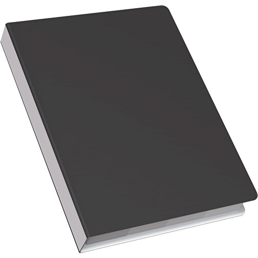 Softcover Haftnotiz-Set Stacey , schwarz / hellgrau, Papier, 10,60cm x 1,00cm x 7,60cm (Länge x Höhe x Breite), Bild 2