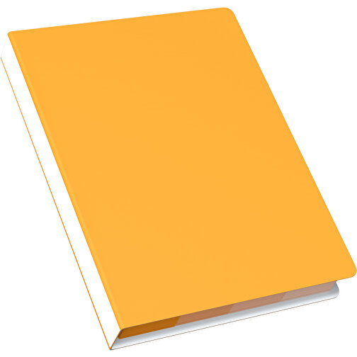 Softcover Haftnotiz-Set Stacey , kürbisorange / weiß, Papier, 10,60cm x 1,00cm x 7,60cm (Länge x Höhe x Breite), Bild 2