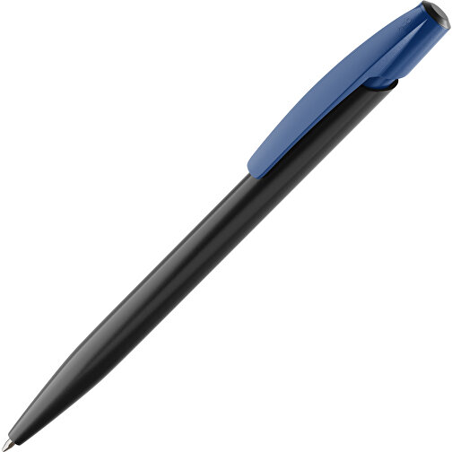 BIC® Media Clic Kugelschreiber Siebdruck , BiC, schwarz / marineblau, Kunststoff, 14,70cm x 1,30cm (Länge x Breite), Bild 1