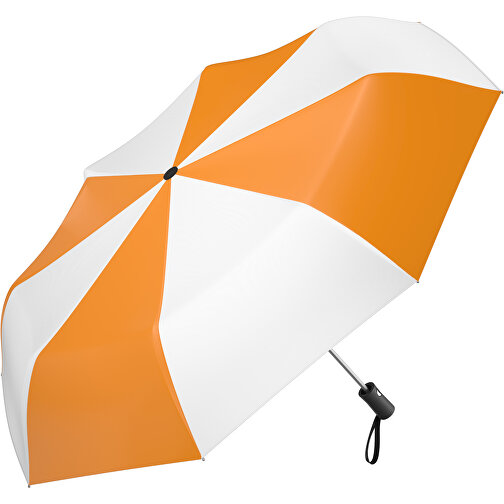 Regenschirm AO Paris , kürbisorange / weiß, 100% Polyester pongee, 31,00cm (Länge), Bild 1