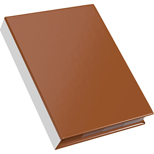 Hardcover Haftnotiz-Set Ana , braun / weiss, Papier, 10,50cm x 1,50cm x 7,50cm (Länge x Höhe x Breite), Bild 2